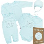 New Baby Kojenecká soupravička do porodnice Sweet Bear modrá Modrá – Zboží Dáma