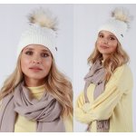 Fashionweek dámská zimní čepice s bambulí Jenot ZIZI-P15 smetanový – Hledejceny.cz