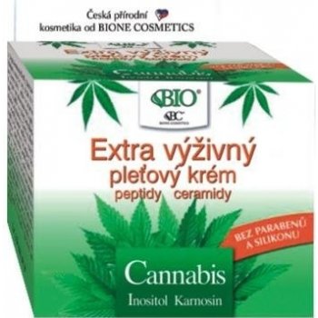 BC Bione Cosmetics Cannabis Extra výživný pleťový krém s peptidy a ceramidy 51 ml