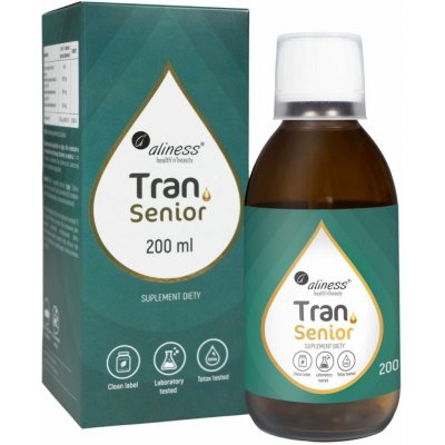 Aliness Olej z tresčích jater Senior + D3 4000 IU 200 ml – Hledejceny.cz