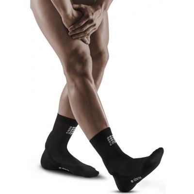 CEP běžecké kompresní ponožky s podporou achilovky černá šedá – Zbozi.Blesk.cz