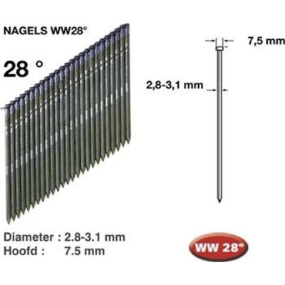 Bostitch S310R90 - hřebíky 3,10 x 90 mm konvexní typ N16 do hřebíkovačky páskované (balení 2000ks) – Zbozi.Blesk.cz