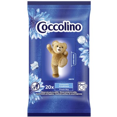 Coccolino Fresh Sky vlhčené ubrousky do sušičky 20 ks – Hledejceny.cz