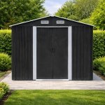 BestBerg BBSH-1208A 10,1 m² 389 x 260 x 202 cm antracit/bílá – Zboží Dáma