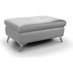 Kožený taburet SALERNO II 66x100 cm šedá CT0074 – Zboží Dáma