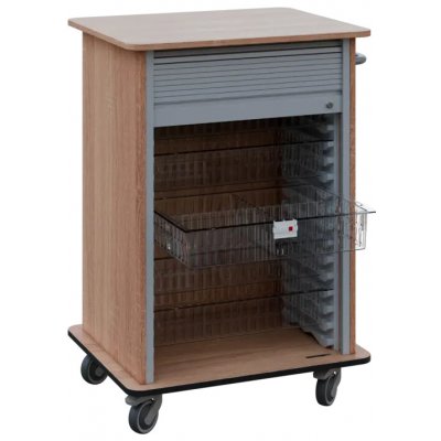 DEXTER 25 TRANSPARENT vozík boxový, roletový, 1180x780x620 mm, dub bardolino – Hledejceny.cz