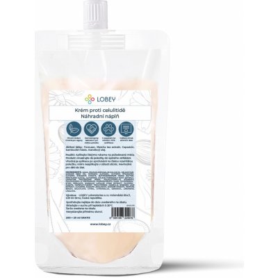 Lobey krém proti celulitidě 200 ml + 20 ml náhradní náplň – Zboží Dáma