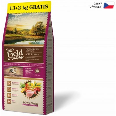 Sam's Field Low Grain Adult Large Chicken & Potato 15 kg