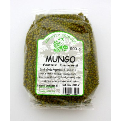 Zdraví z přírody Fazole mungo 0,5 kg – Zboží Dáma