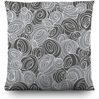 Dekorační polštář Gray Spirals CN3653 | 45 x 45 cm – Hledejceny.cz
