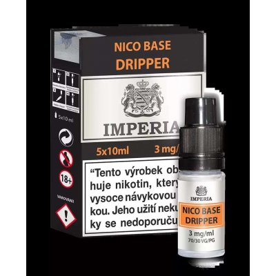 Boudoir Samadhi s.r.o. IMPERIA Dripper Base PG30/VG70 3mg 5x10ml – Zboží Dáma