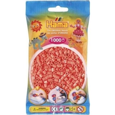 Hama H207-44 Midi Pastelově červené korálky 1000 ks – Zboží Dáma