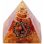 Nefertitis Orgonit pyramida s karneolem malá NF43142 - 3 x 3,2 cm – Zboží Mobilmania