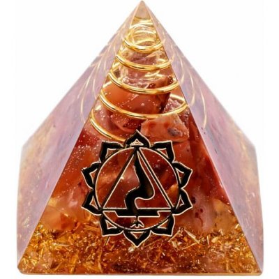 Nefertitis Orgonit pyramida s karneolem malá NF43142 - 3 x 3,2 cm – Zboží Mobilmania