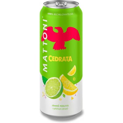 Mattoni Cedrata Minerální voda citrusy perlivá 0,5 l plech – Hledejceny.cz