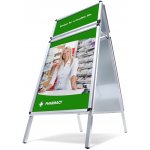 Jansen Display reklamní áčko A1 s přídavným rámem oblý roh profil 32 mm metalová záda – Zboží Dáma