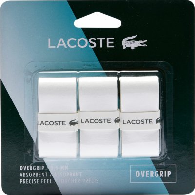 Lacoste Absorbent Overgrip 3 ks white – Zboží Mobilmania