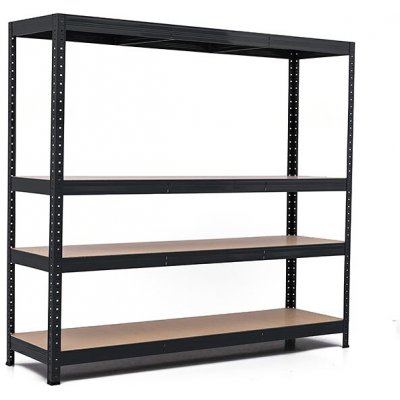 Trestles RH Regál 1500 x 1200 x 400 mm 4 police šedá – Zboží Dáma