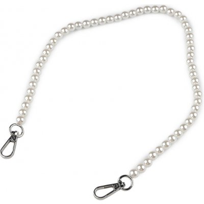 Prima-obchod Perlový řetízek / ucho na kabelky a telefony délka 60 cm, barva 1 perlová nikl – Hledejceny.cz