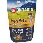 Ontario Puppy Medium Lamb & Rice 0,75 kg – Hledejceny.cz