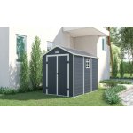Rojaplast Domek zahradní Ave E, 208 x 190 x 226 cm šedý – Zboží Mobilmania