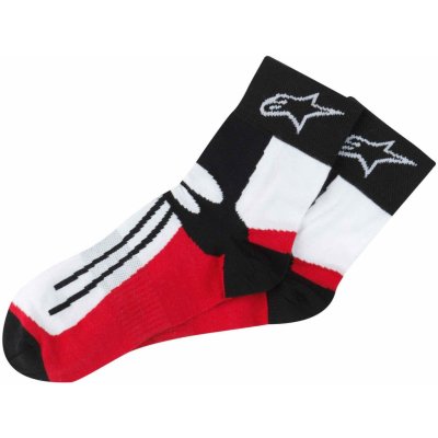 Alpinestars ponožky RACING ROAD Short black/red – Zboží Mobilmania
