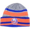 Čepice adidas New York Islanders NHL Heathered Grey Beanie