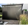 Zahradní domek Biohort HighLine H5 jednokřídlé dveře 254 x 294 cm tmavě šedý metalický 8000,816