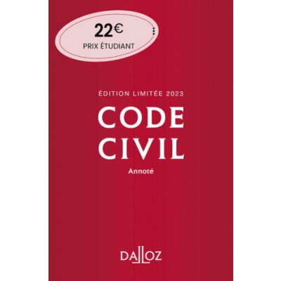 Code civil 2023 122ed édition limitée - Annoté – Hledejceny.cz