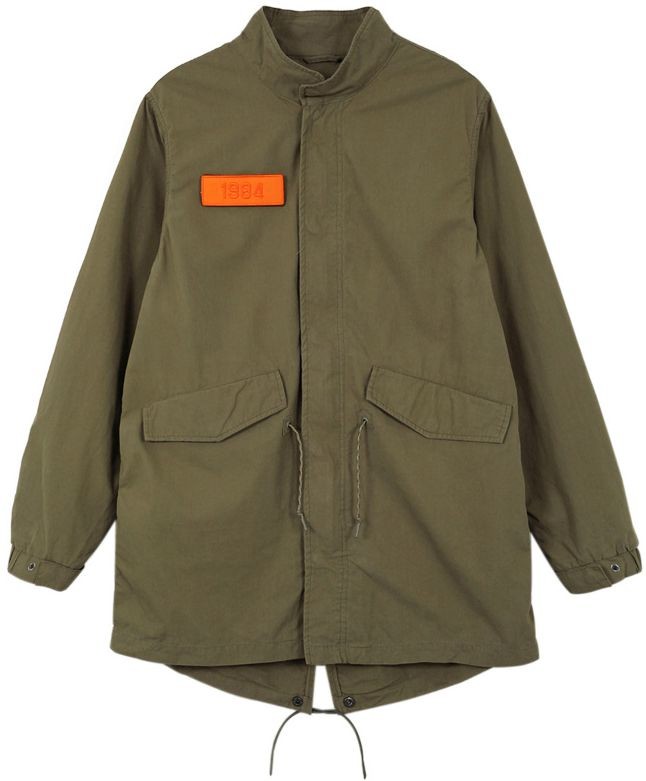 HUF Feels Good Fishtail parka jacket olive Drab