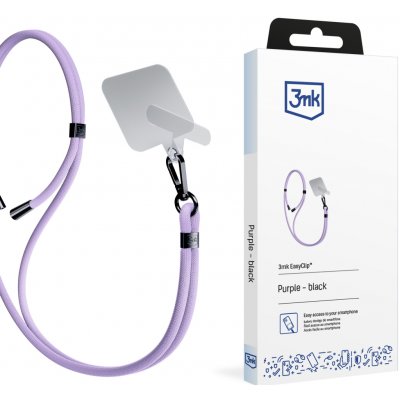 Šňůrka na telefon 3mk EasyClip – fialová – Zboží Živě
