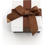 Beneto Bílá dárková krabička s hnědou stužkou KP9-5 – Zboží Dáma