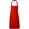 Zástěra Link Kitchen Wear Klasická grilovací zástěra X1008 Red Pantone 200 80x70cm