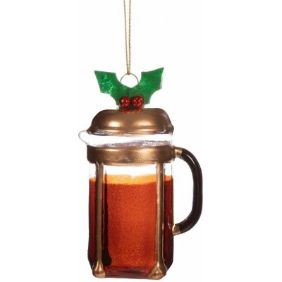 Sass & Belle Christmas Cafetiere vánoční ozdoba barevná – Hledejceny.cz