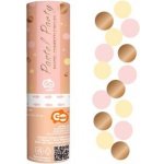 Vystřelovací konfety růžovo-zlaté srdce 60 cm – Hledejceny.cz