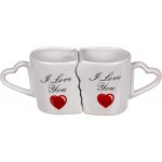 GiftyCity Hrníčky pro zamilované I love you 2x 250 ml – Hledejceny.cz