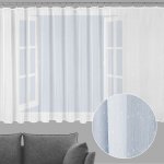 Voál bílý s olůvkem vzor Prší - ZAC-014 výška 160 cm Šití na míru – Zboží Dáma