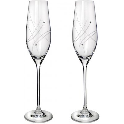 Swarovski Celebration Sklenice na sekt s krystaly 2 x 210 ml – Zboží Dáma