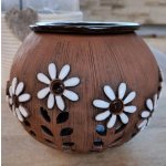 Nebe doma aroma lampa s větvičkou a kopretinami 15 cm tmavá – Zboží Dáma