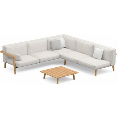 Royal Botania Rohová sedací sestava SET 01 Mambo, Royal Botania, 279x270 cm, rám teak, venkovní látka kat. B – Hledejceny.cz