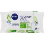 Nivea Naturally Good čistící pleťové ubrousky 25 ks – Hledejceny.cz