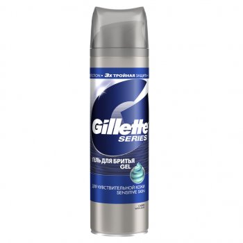 Gillette Series Sensitive Skin gel na holení pro citlivou pleť 200 ml