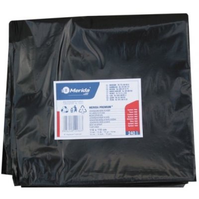 Merida pytle LDPE 50µm 240 L 10ks černé – Zboží Dáma