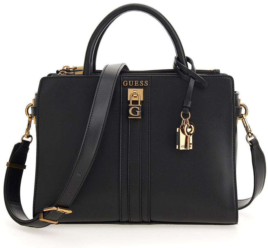 Guess taška GINEVRA ELITE SOCIETY SATCHEL HWVZ8734060-BLA Černá