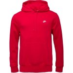 Nike CLUB FLEECE Pullover Hoodie mikina červená – Zboží Dáma