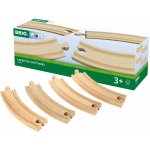 Brio 33342 Dlouhé zatáčky, 170 mm, 4 ks – Zboží Dáma