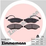 Sada brzdových destiček, kotoučová brzda ZIMMERMANN 24468.190.1 – Hledejceny.cz