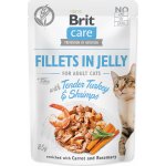 Brit Care Cat Fillets in Jelly Turkey&Shrimps 85 g – Hledejceny.cz