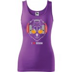 Dobrý Triko dámské tílko s potiskem I love music Fialová – Zboží Dáma