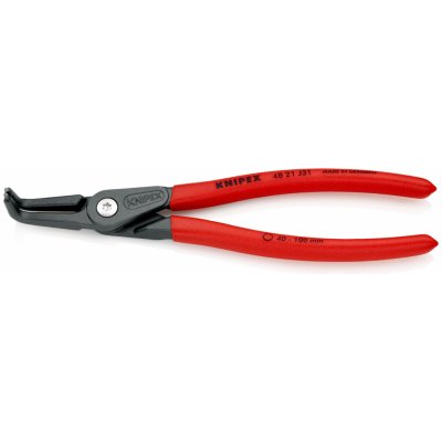 KNIPEX - Kleště precizní, na pojistné kroužky Ø 12-25mm - vnitřní, zahnuté - 130mm, velké opěrné plochy na hrotech (4821J11) – Hledejceny.cz